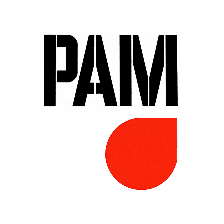 Benno Wissing's 1965 logo for Dutch oil, gas and petrol brand PAM