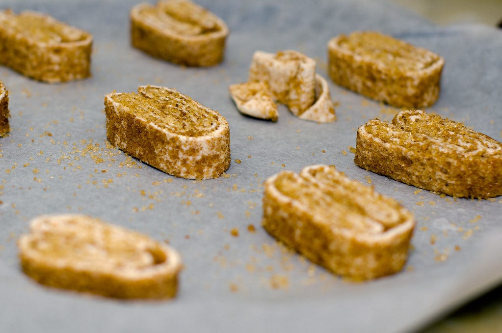 Puff pastry cinnamon palmier Puff pastry cinnamon palmier