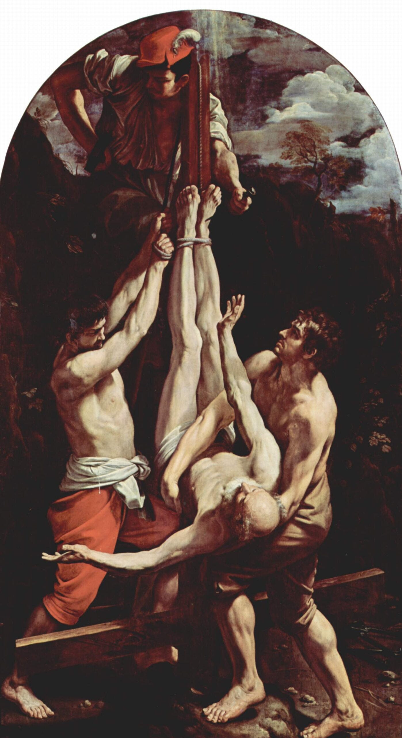 Crucifixion of St. Peter - Guido Reni - 1604 - 1605