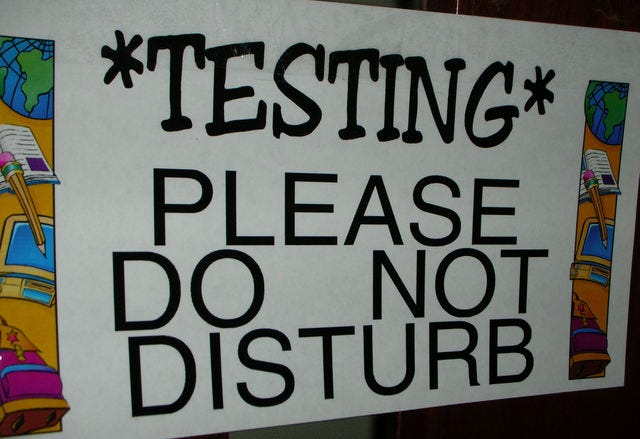 Test Testing: Please Do Not Disturb