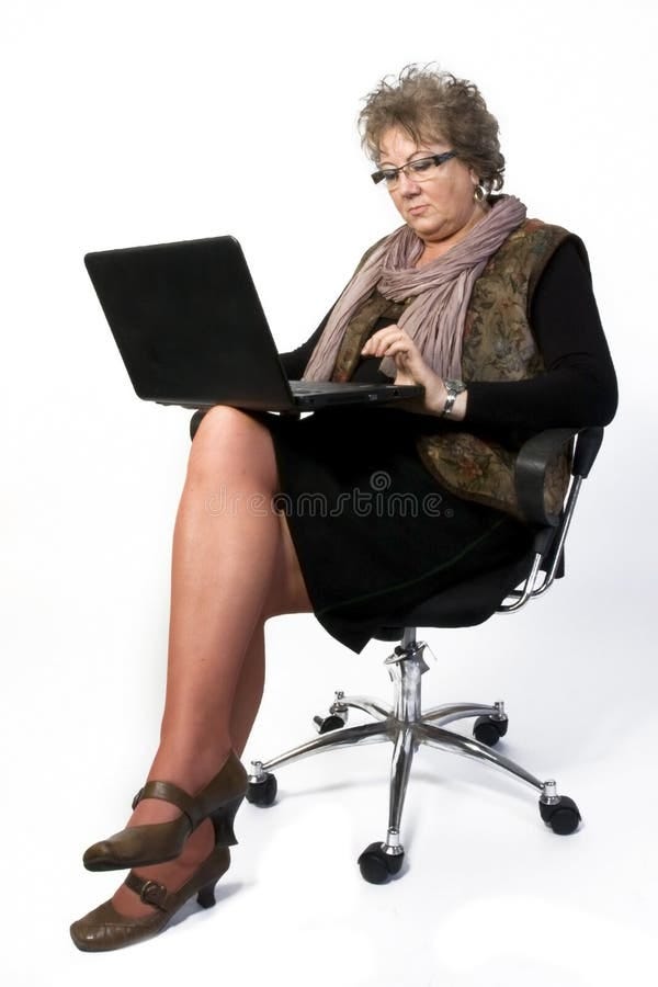 592 Middle Age Woman Sitting Office Chair Stock Photos - Free &  Royalty-Free Stock Photos from Dreamstime