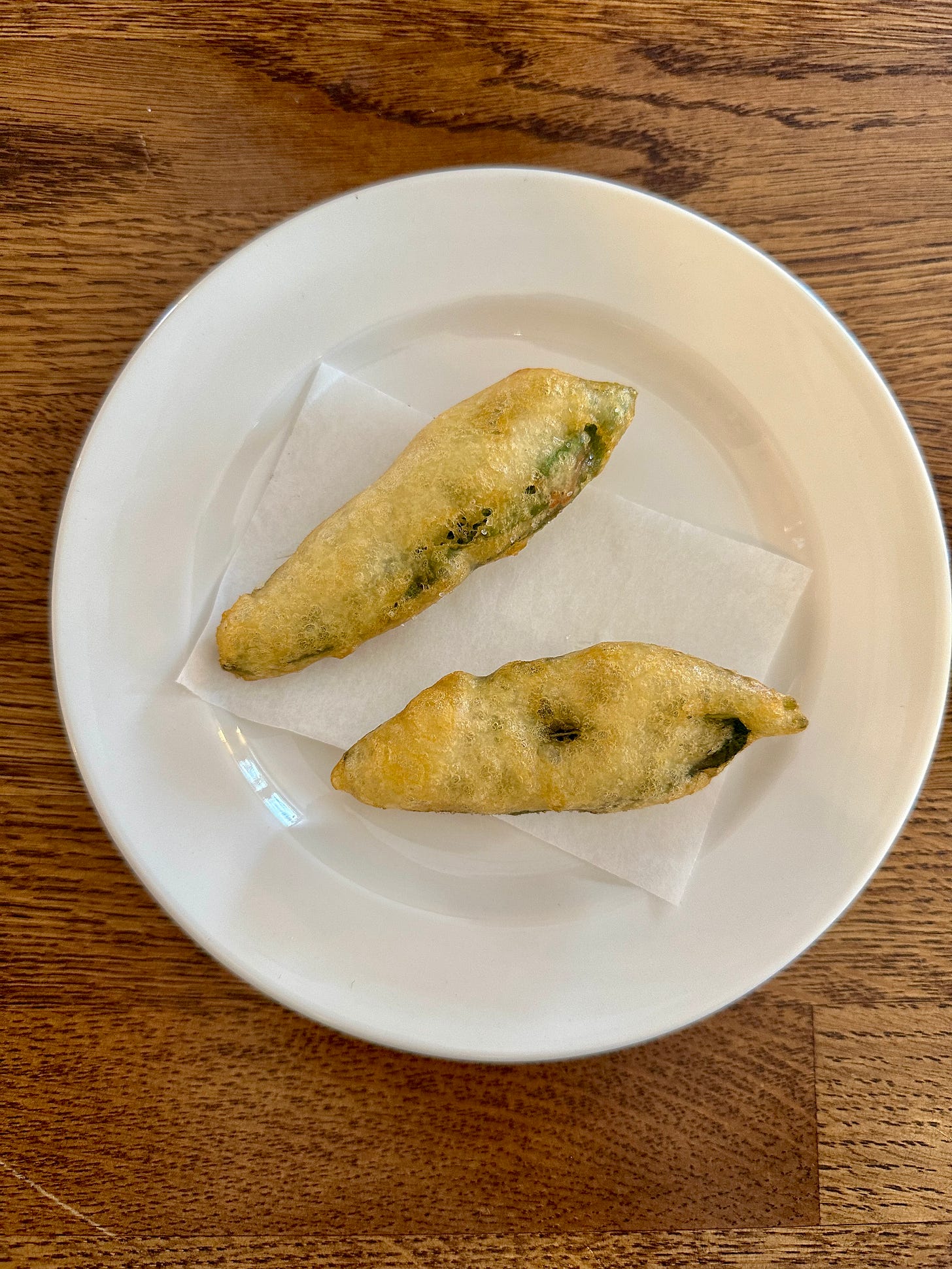 The sage and anchovy fritti at Lena