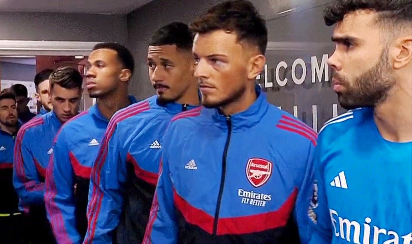 saxon71 on X: "Raya, White, Saliba, Gabriel and the boys in the tunnel  before Sheffield https://t.co/pKciBpNsOq" / X