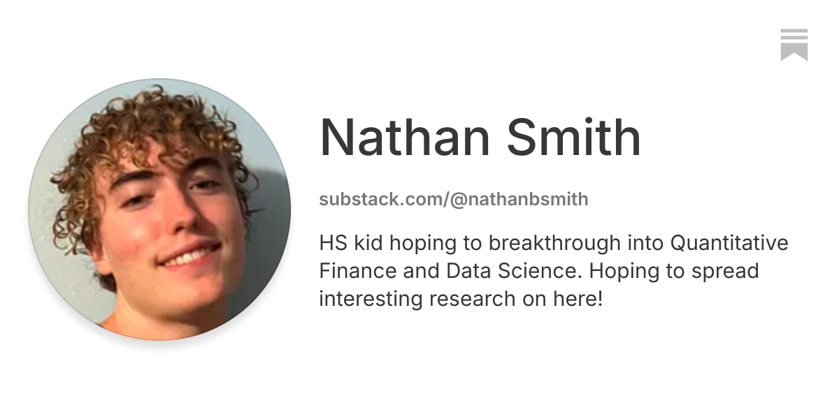 Nathan Smith | Substack