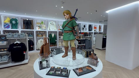 Nintendo Store San Francisco Zelda gear