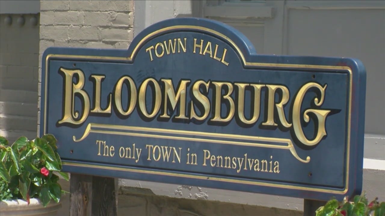 Why is Bloomsburg the only 'town' in Pennsylvania?