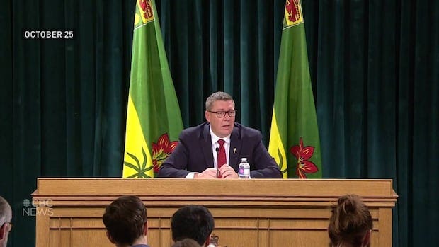 Canadian flag absent from Sask. government's media room throughout 2023 |  CBC News