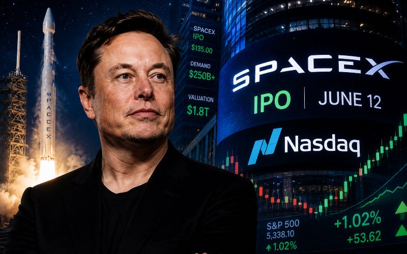 SpaceX IPO set for Nasdaq debut after $250 billion demand floods record-breaking offering - Connected to India News I Singapore l UAE l UK l USA l NRI SpaceX IPO set for Nasdaq debut after $250 billion demand floods record-breaking offering - Connected to India News I Singapore l UAE l UK l USA l NRI