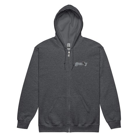 Embroidered genXy Unisex Heavy Zip Hoodie — Starts at $42