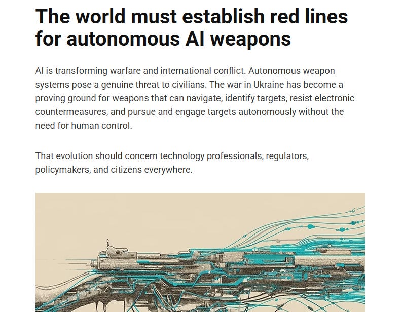 Unity Against Misuse of AI Autonomous Weapons is Essential