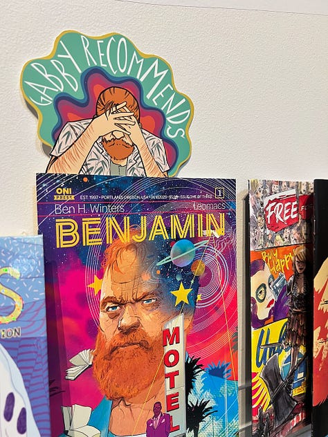 Adventure Time comic book display