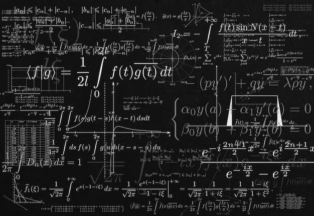 Crazy mathematics formulas | Premium Photo