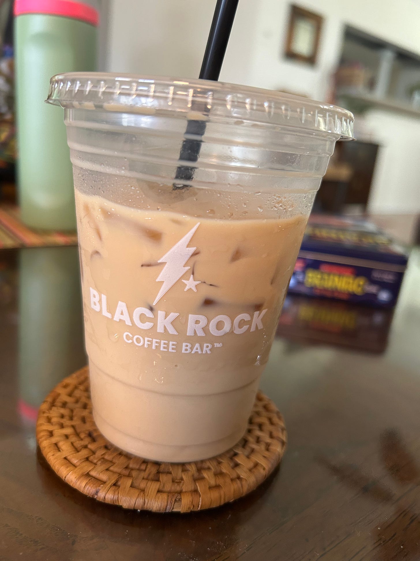 A picture of an iced Pumpkin Blondie from Black Rock Coffee.