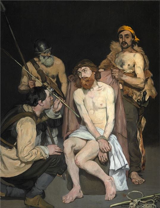 Edouard Manet, Jesus Mocked by the Soldiers, 1865