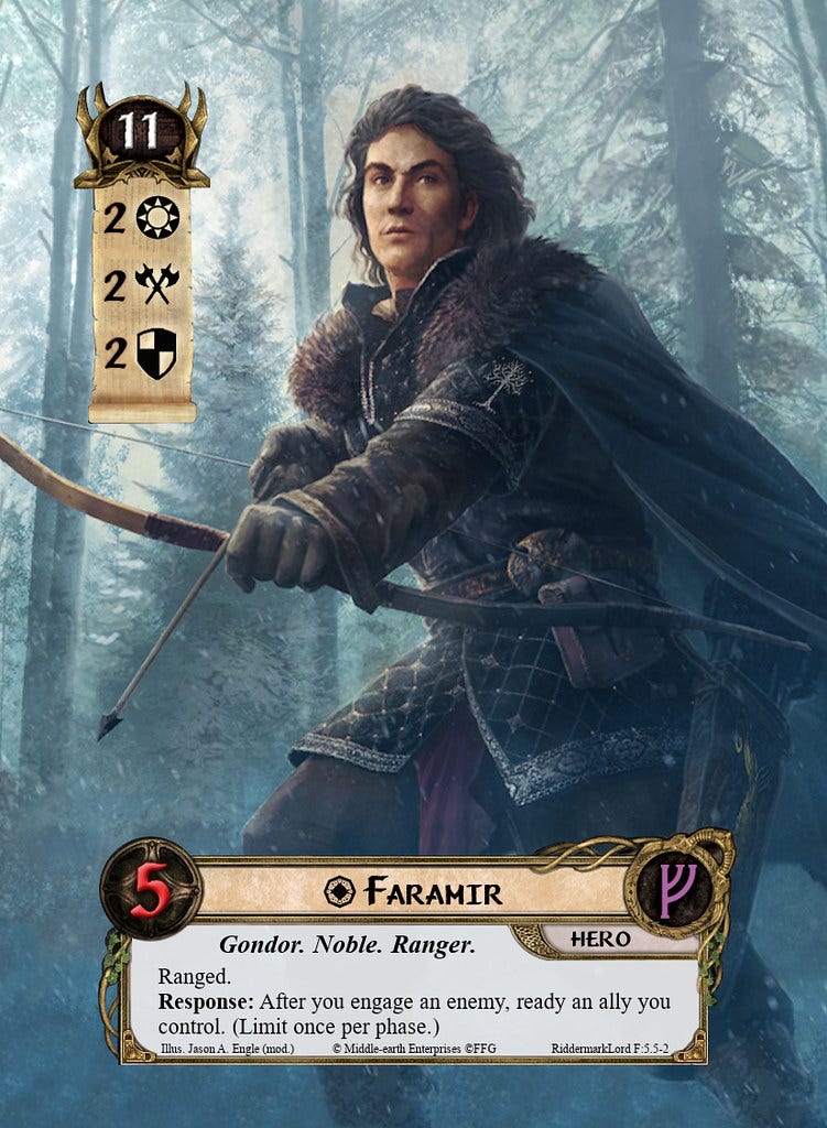 LOTR:LCG Alt Art Heroes: Faramir (Leadership) | Here is Lead… | Flickr