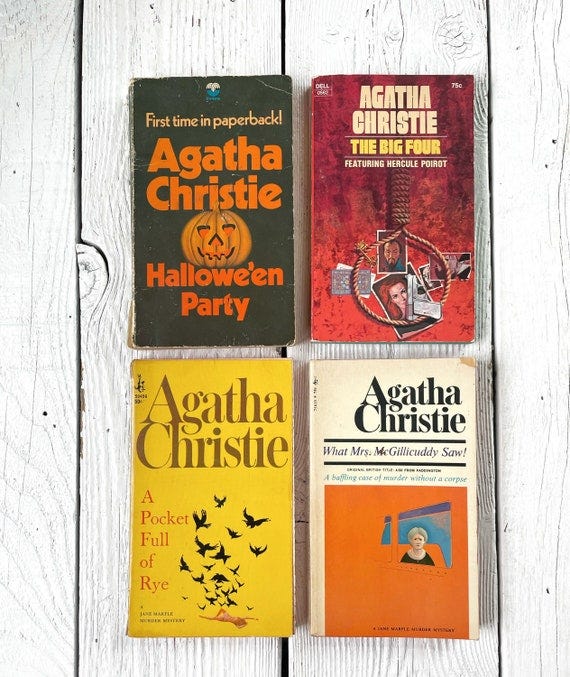 Agatha Christie Vintage Paperback Books Hallowe'en Party Big Four Pocket Rye Mcgillicutty - Etsy Canada Agatha Christie Vintage Paperback Books Hallowe'en Party Big Four Pocket Rye Mcgillicutty - Etsy Canada