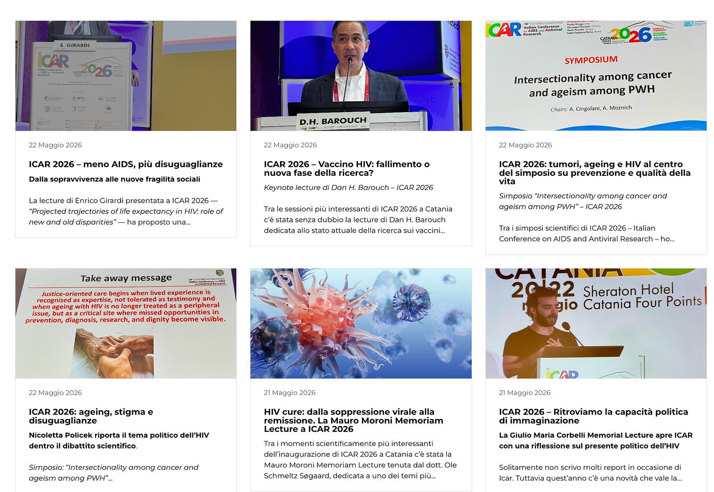Gli articoli di Sandro su ICAR2026 Gli articoli di Sandro su ICAR2026