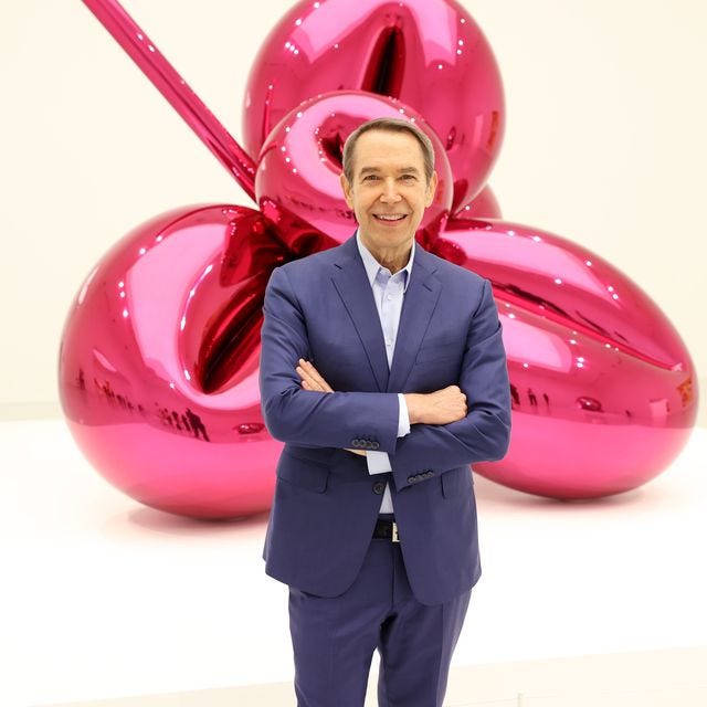 Press Preview For Qatar Museums' Exhibition "Jeff Koons: Lost in America" In Doha, Qatar doha, qatar november 20 jeff koons poses during the press preview of his exhibition “lost in america” on november 20, 2021 at qatar museums gallery al riwaq in doha, qatar the exhibition opens as part of qatarcreates, a cultural celebration connecting the fields of art, fashion, and design through a diverse program of exhibitions, awards, public talks, and special events, all taking place in the heart of doha photo by cindy ordgetty images for qatar museums