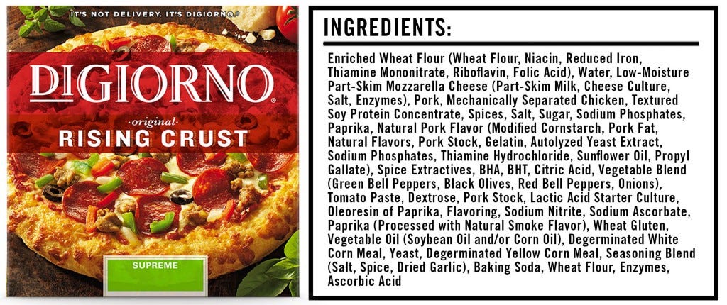 Frozen Pizza Nutrition Label - Ythoreccio