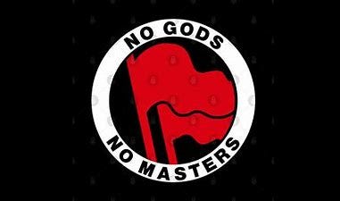 no gods no masters ANTIFA symbol flag - No Gods No Masters - Sticker ... no gods no masters ANTIFA symbol flag - No Gods No Masters - Sticker ...