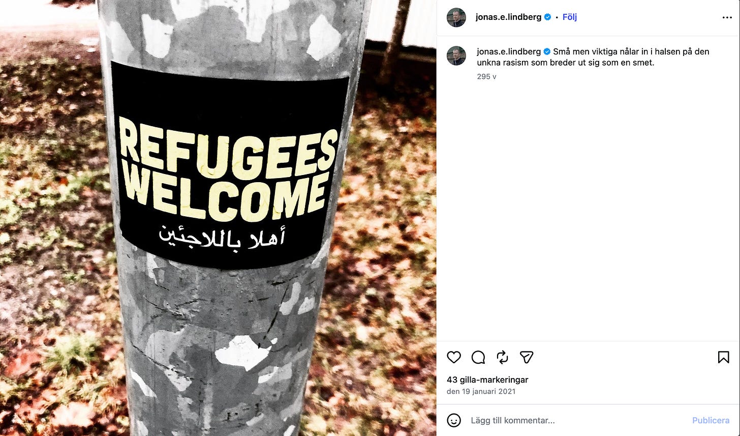 jonas lindberg refugees