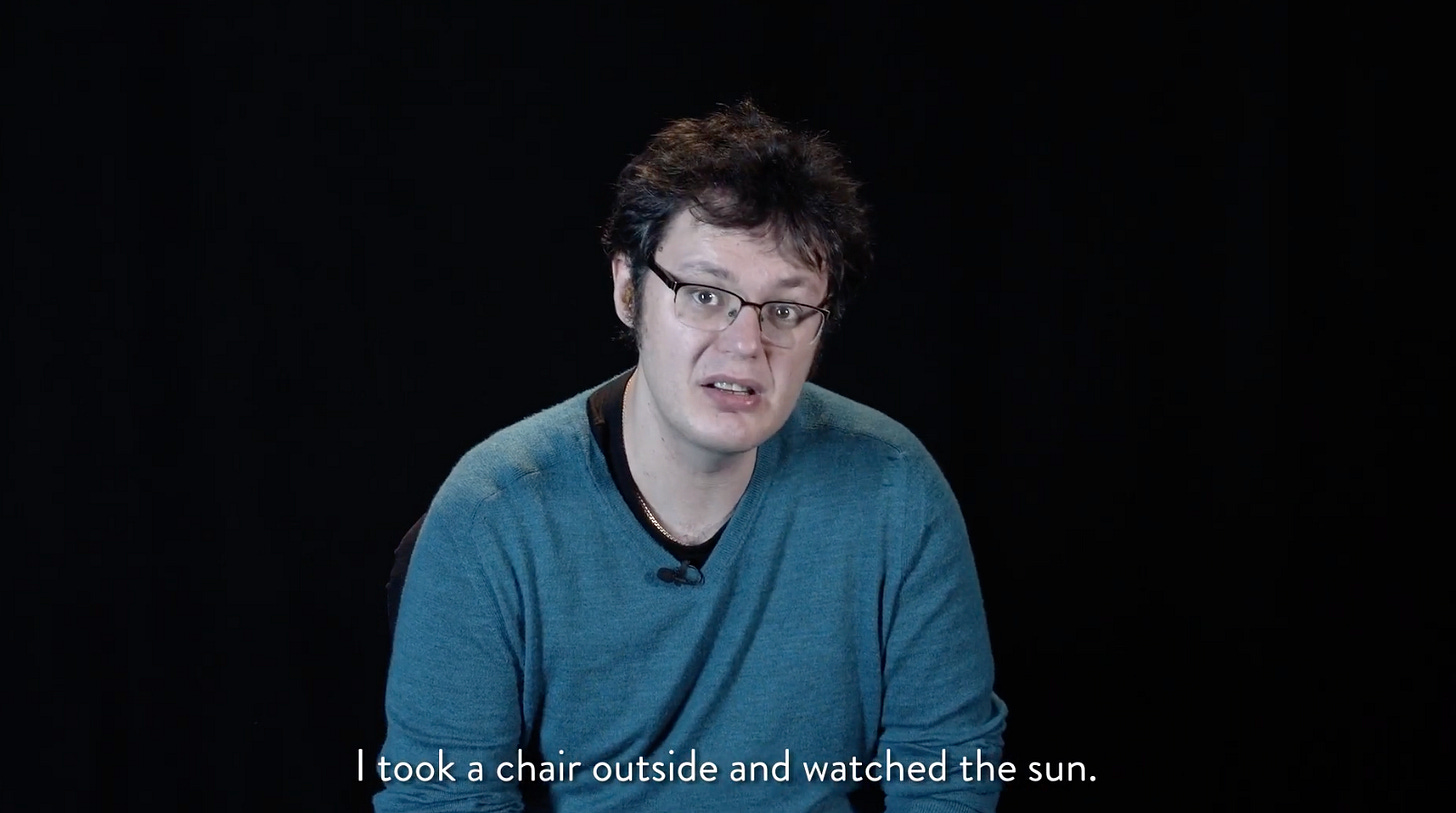 Photo of Ilya Kaminsky at a poetry reading