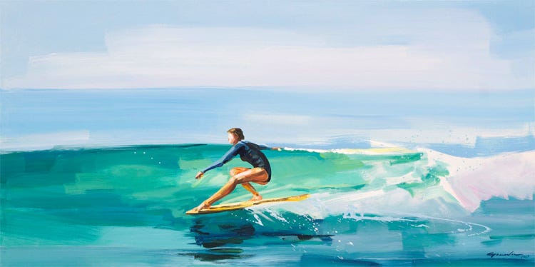 Portraits: Surf Legends": the art of Vincenzo Ganadu