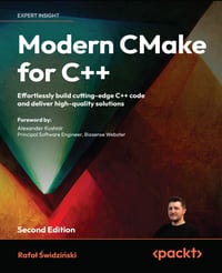 Modern CMake for C++, Published by Packt, Book Cover