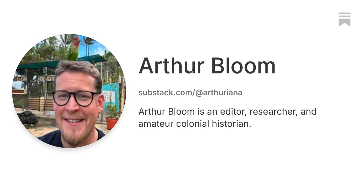 Arthur Bloom | Substack