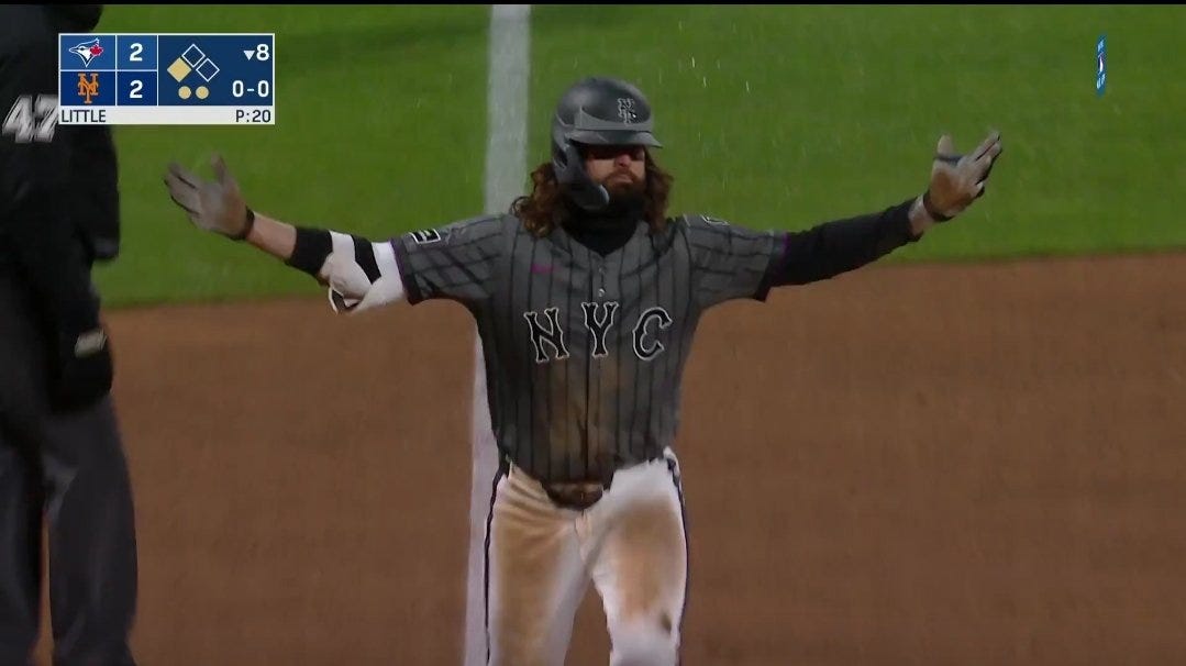 Mark Gooden on X: "Jesse Winker just became the first player with shoulder  length hair in the history of Major League Baseball to hit two triples in  the same game, including a