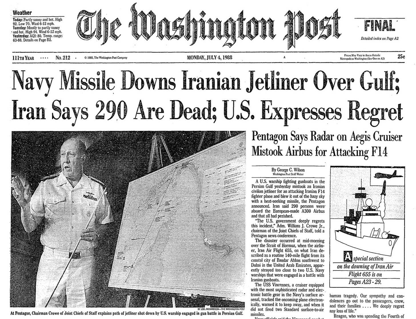 Iran Air Flight 655: Iran's president tweeted about when U.S ...