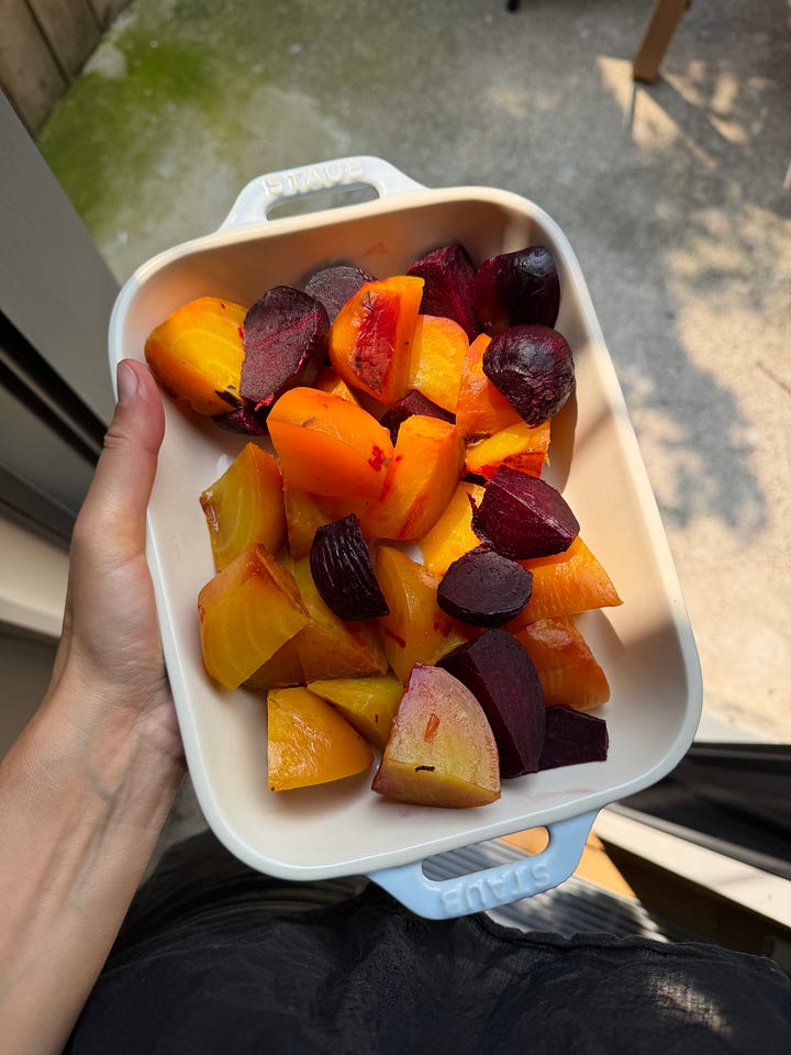 citrus vinaigrette and roasted beets 