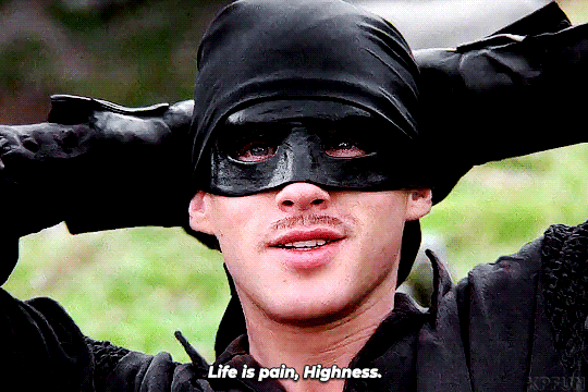 Life is pain, highness. Anyone who says differently is selling something."  -The Princess Bride, Westley Watching my favorite... – @soft-whisper95 on  Tumblr