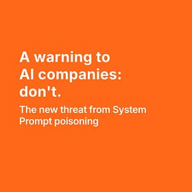 A warning to AI companies: don't.