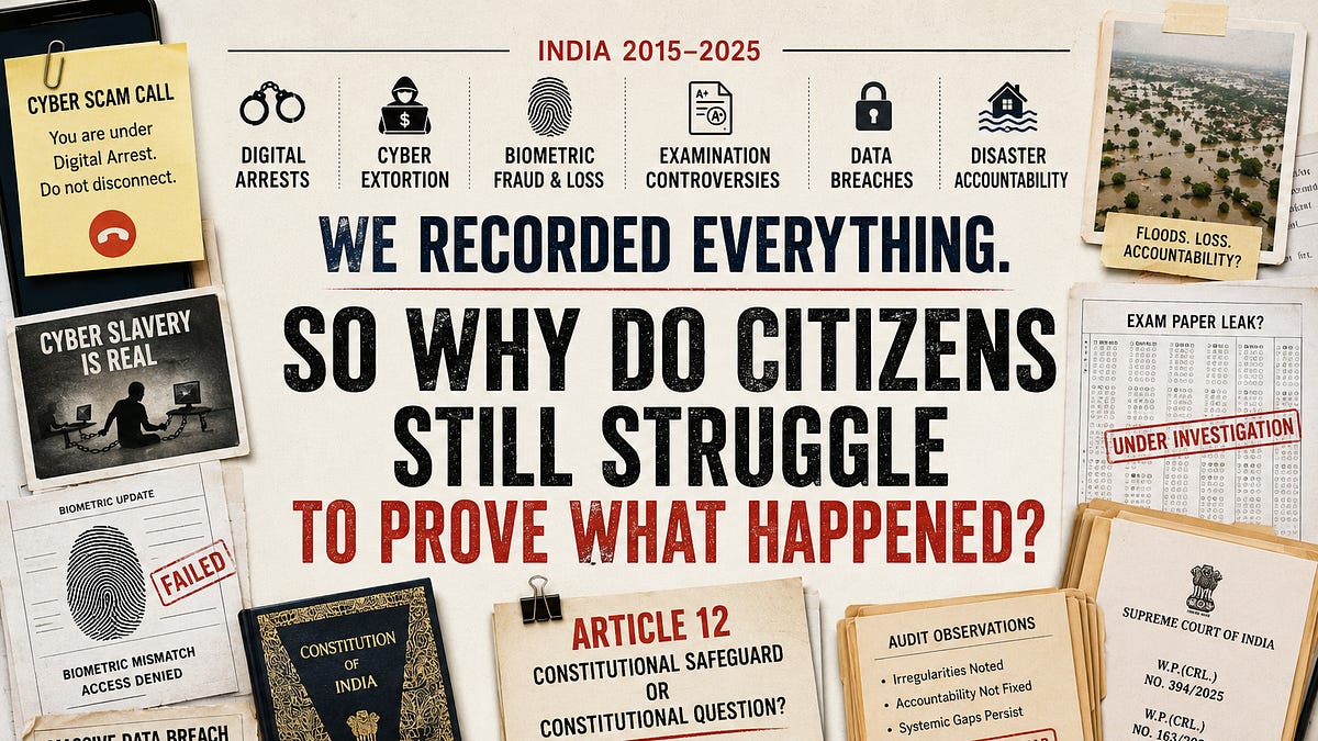 "We Record Everything. We Remember Almost Nothing."