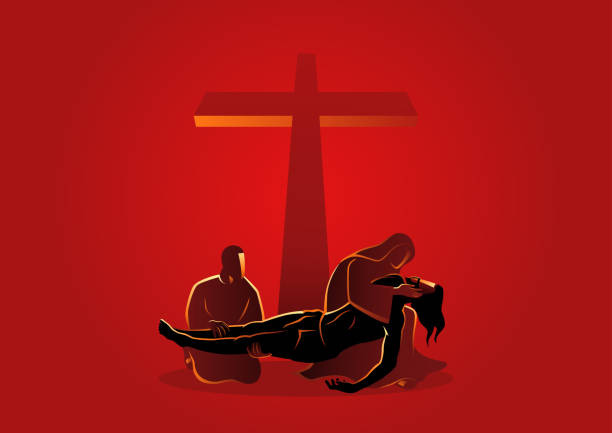 10+ Jesus Taken Down From The Cross Stock Illustrations, Royalty-Free  Vector Graphics & Clip Art - iStock