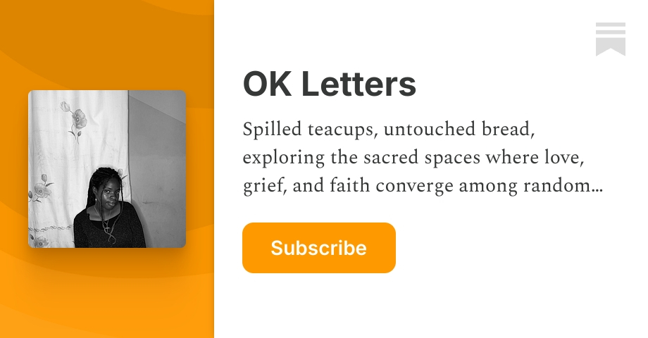 OK Letters | Lola Kilanko | Substack