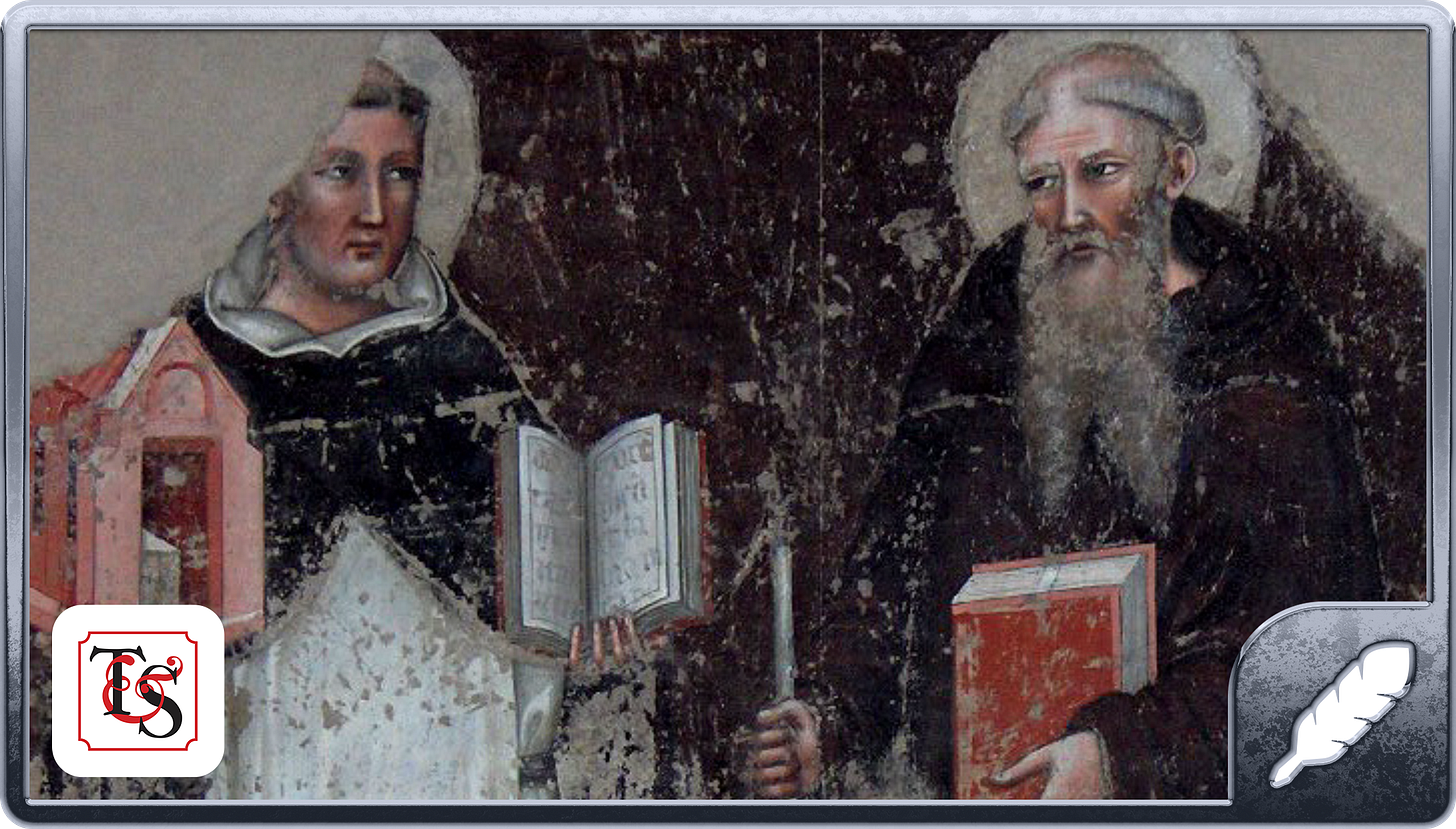 St. Benedict in the Life of St. Thomas Aquinas