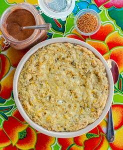 prep photo how to make vegetarian tamale pie with mole sauce by Jackie Alpers for The Unofficial Elf Cookbook prep photo how to make vegetarian tamale pie with mole sauce by Jackie Alpers for The Unofficial Elf Cookbook