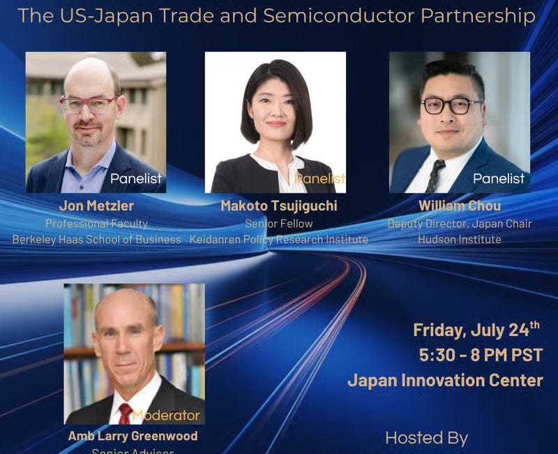 First report on Japan's semiconductor reinvestment is out! 