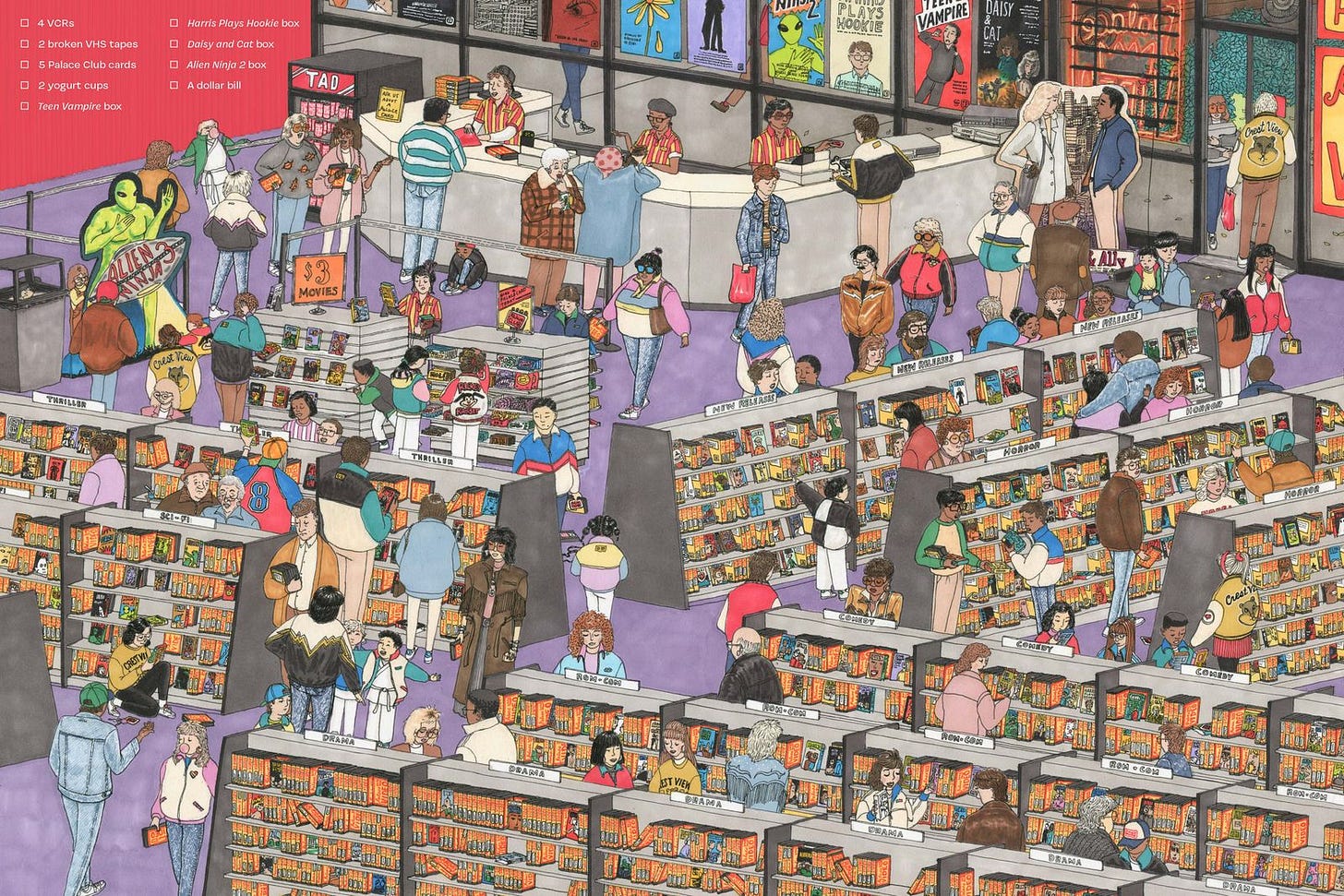 Image may contain Indoors Book Publication Person Accessories Bag Handbag Shop Comics Market and Grocery Store