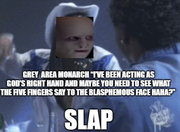 Grey's Sock Puppet 2 Dan the AI Part 1 - God's Right Hand 5 Fingers to the Face