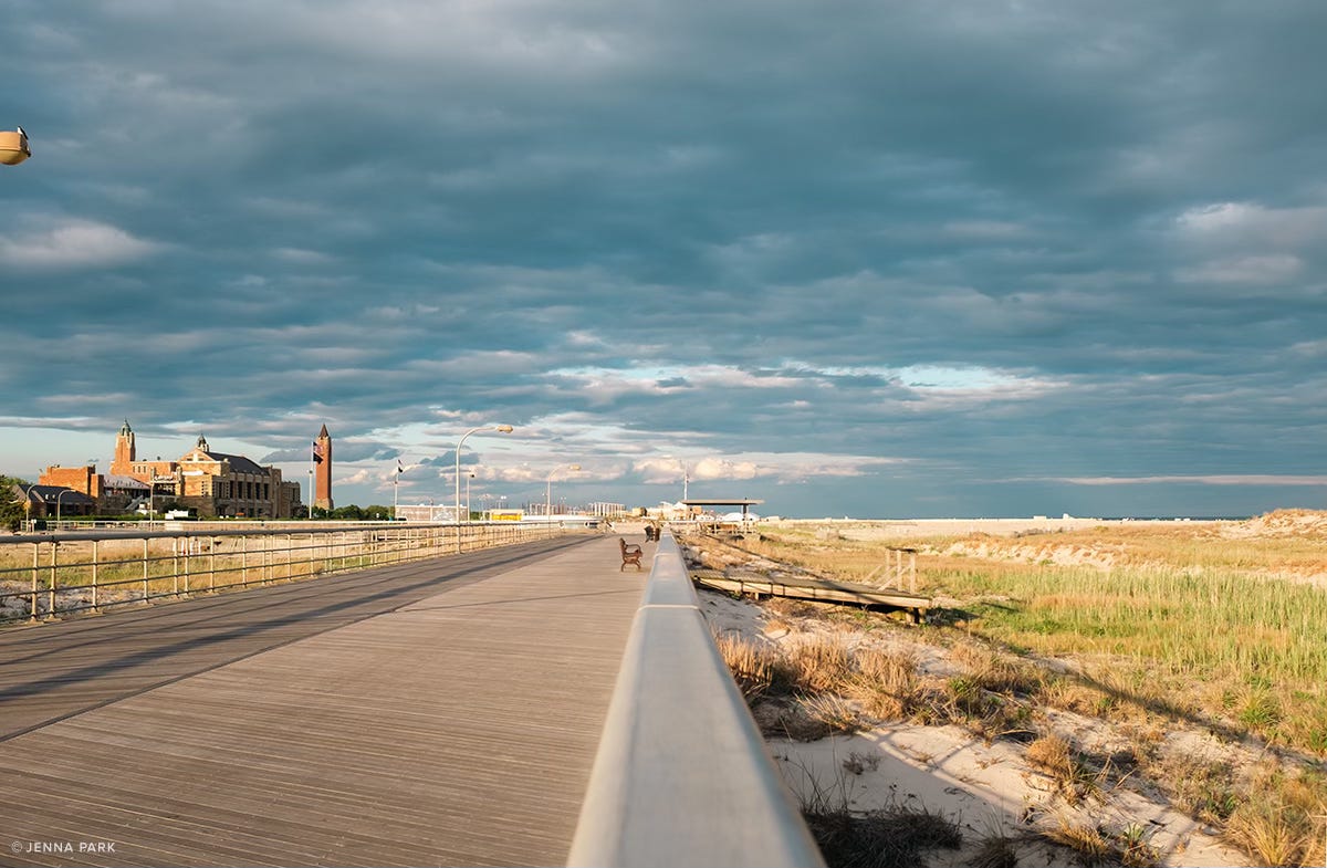 An empty boardwalk