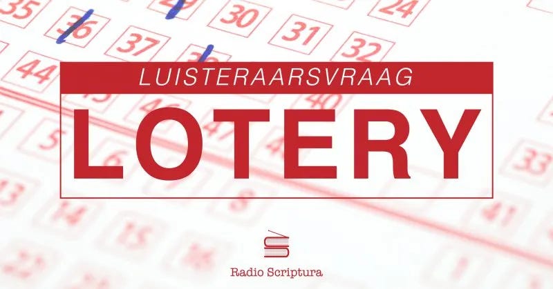 Luisteraarsvraag: Lotery