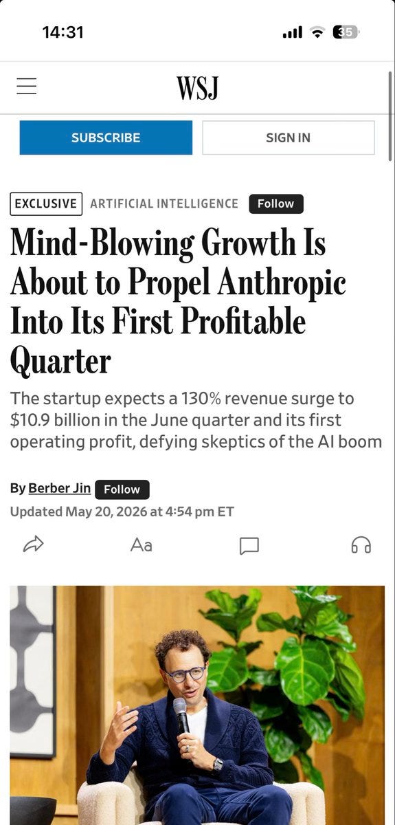 Anthropic verdoppelt Umsatz auf 10,9 Milliarden Dollar im Q2