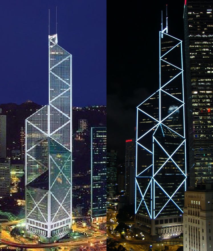 A tall building lit up at night
Description automatically generated A tall building lit up at night
Description automatically generated