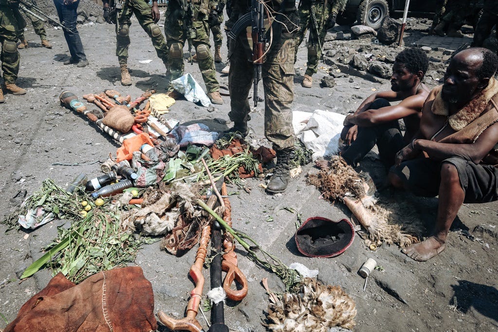 People arrested during a military operation to pre