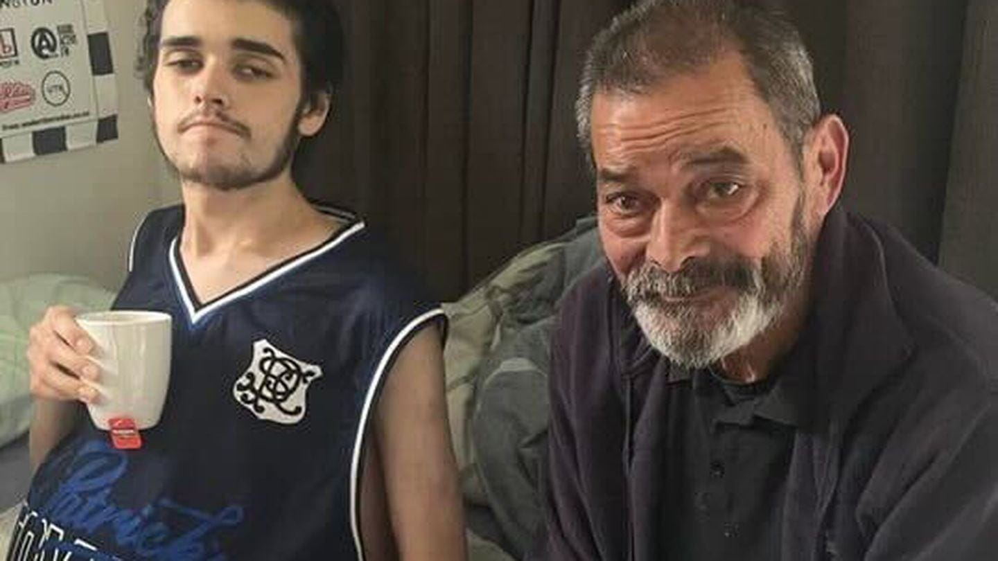 Otis Otto Michael Hill (left) and his grandfather Otto John Rasch together. Photo / Rachell Hill Otis Otto Michael Hill (left) and his grandfather Otto John Rasch together. Photo / Rachell Hill