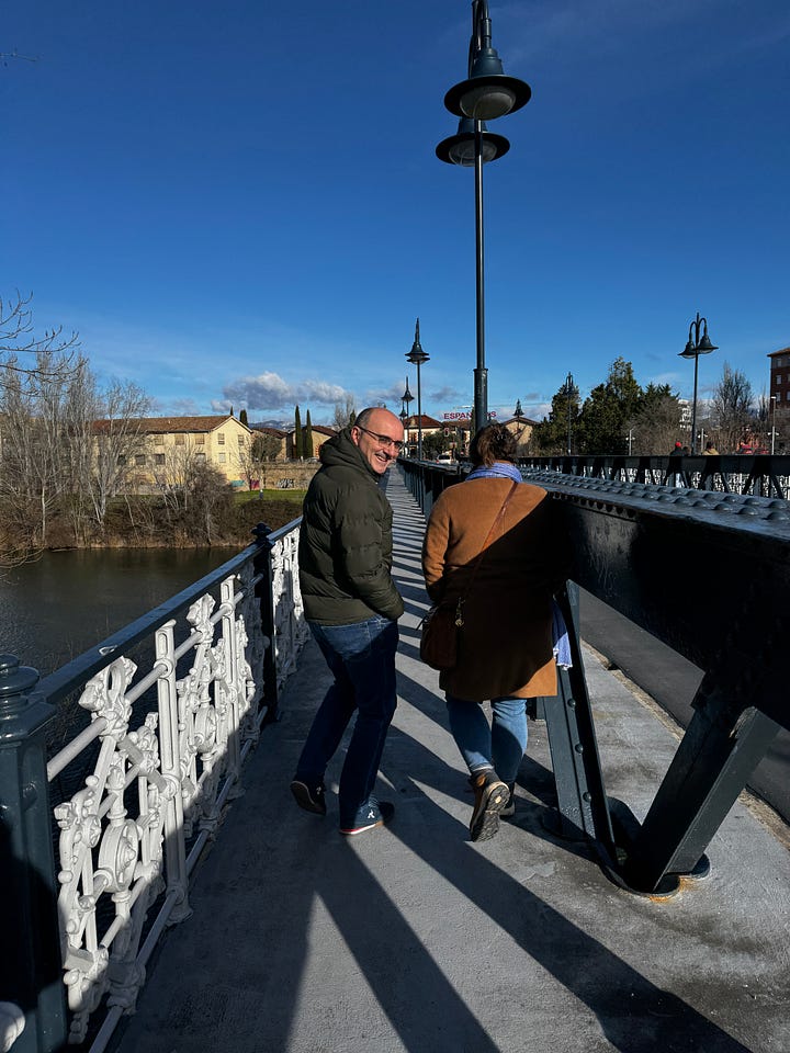 The winery sits just a short walk across the River Ebro and has been operating for more than 100 years. 