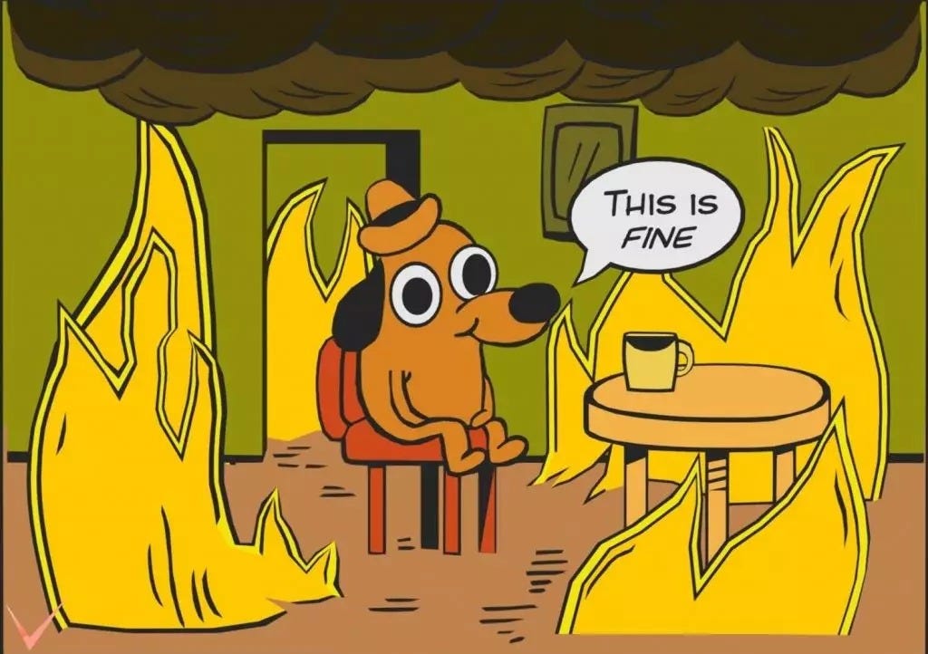 This is fine Blank Template - Imgflip